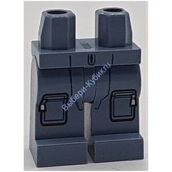 Деталь Лего Ноги С Рисунком Цвет Песочно-Голубой