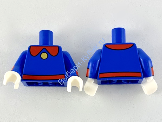 Деталь Лего Торс С Рисунком Цвет Синий