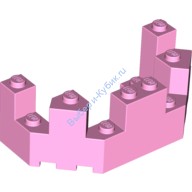 Деталь Лего Балкон Замка 4 х 8 х 2 1/3 Цвет Ярко-Розовый