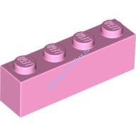 Деталь Лего Кубик 1 х 4 Цвет Ярко-Розовый