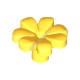 Деталь Аналог Совместимый С Лего Цветок С Семью Лепестками Цвет Желтый