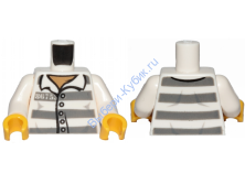 Деталь Лего Торс С Рисунком Цвет Белый