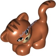 Деталь Лего Кошка Цвет Темно-Оранжевый