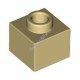Деталь Лего Кубик Модифицированный 1 х 1 х 2/3 С Открытым Штырьком Цвет Песочный