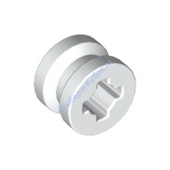 Деталь Лего Диск 8 Мм D х 6 Мм С Слотом Цвет Белый