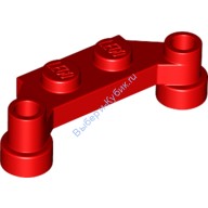 Деталь Лего Пластина 1 х 4 С Выступом Цвет Красный