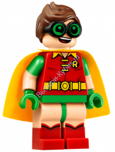 Robin - Green Glasses, Smile / Scared Pattern