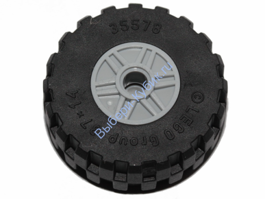 Детали Лего Колесо Диаметром 18 мм x 14 мм Цвет Светло серый