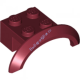 Деталь Лего Автомобильное Крыло 4 х 2 1/2 х 1 С Аркой Круглое Цвет Темно-Красный