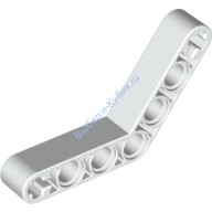 Деталь Лего Техник Бим 1 х 7 Изогнутый (4 - 4) Толстый Цвет Белый