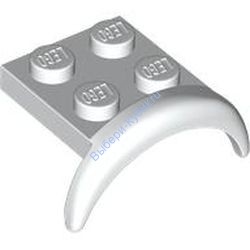 Деталь Лего Автомобильное Крыло 3 x 3 x 1 С Аркой Круглое Цвет Белый