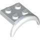 Деталь Лего Автомобильное Крыло 3 x 3 x 1 С Аркой Круглое Цвет Белый