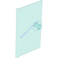 Деталь Лего Дверь 1 х 4 х 6 С Штырьком - Ручкой Цвет Прозрачно-Голубой