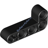 Деталь Лего Техник Бим 2 х 4 L-Формы Толстый Цвет Черный