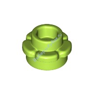 Деталь Лего Пластина Круглая 1 х 1 С Лепестками (5 Лепестков) Цвет Лайм