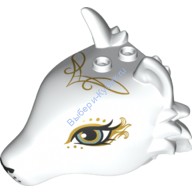 Деталь Лего Голова Лисы Цвет Белый