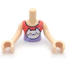 Деталь Лего Торс Мини Долл Френдс С Рисунком Цвет Светло-Телесный