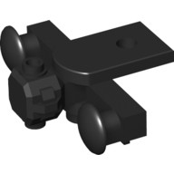 Деталь Лего Демпфер поезда с герметичным магнитом - Тип 3 (Плоский Закрытый Низ) Цвет Черный