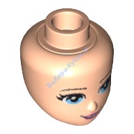 Деталь Лего Голова Мини Долл Цвет Светло-Телесный
