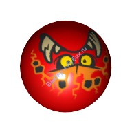 Деталь Лего Техник Деталь Лего Поворотный Шар С Рисунком 4 Цвет Красный