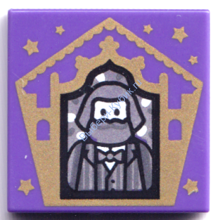 Деталь Лего Плитка 2 х 2 С Рисунком Цвет Темно-Фиолетовый