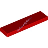 Деталь Лего Плитка 1 х 4 Цвет Красный