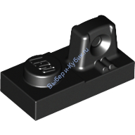 Деталь Лего Петля Пластина 1 х 2 Цвет Черный