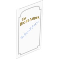 Деталь Лего Стекло Для Окна 1 X 4 X 6 С Рисунком Цвет Прозрачный