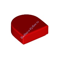 Деталь Лего Плитка 1 х 1 Полукруг Цвет Красный
