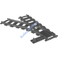 Деталь Лего Рельсы Стрелка Левая Цвет Темно-Серый