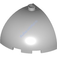 Деталь Лего Кубик Круглый Угол 3 х 3 х 2 Верх Купола Цвет Светло-Серый
