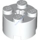 Деталь Лего Кубик Круглый 2 х 2 С Отверстием Под Ось Цвет Белый