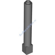 Деталь Лего Опора 1 х 1 х 6 Массив Колонны Цвет Темно-Серый