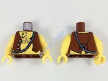 Деталь Лего Торс С Рисунком Цвет Желтый