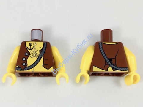 Деталь Лего Торс С Рисунком Цвет Желтый