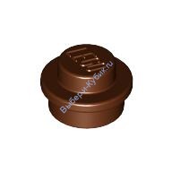 Деталь Лего Пластина Круглая 1 х 1 Цвет Коричневый