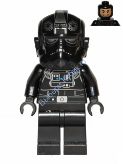 Минифигурка Лего Звездные Войны - Пилот имперского TIE-истребителя / бомбардировщика