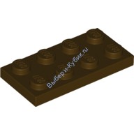 Деталь Лего Пластина 2 х 4 Цвет Темно-Коричневый