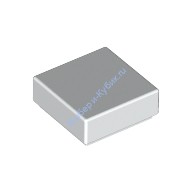 Деталь Лего Плитка 1 х 1 С Желобком Цвет Белый