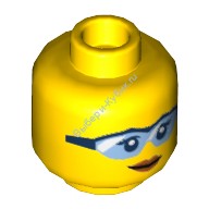 Деталь Лего Голова Минифигурки Женская Цвет Желтый