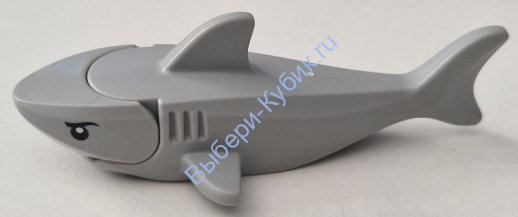 Деталь Лего Акула Цвет Светло-Серый 14518c04pb04