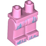 Деталь Лего Ноги С Рисунком Цвет Ярко-Розовый