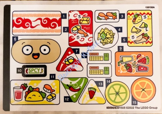 Наклейки К Набору Лего Френдс 41701 - (80096/6361505)