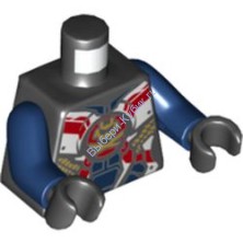 Деталь Лего Торс С Рисунком Цвет Черный