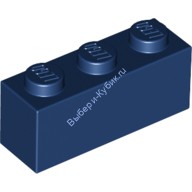 Деталь Лего Кубик 1 х 3 Цвет Темно-Синий
