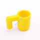 Деталь Аналог Совместимый С Лего Кружка желтая