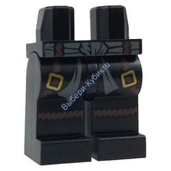 Деталь Лего Ноги С Рисунком Цвет Черный