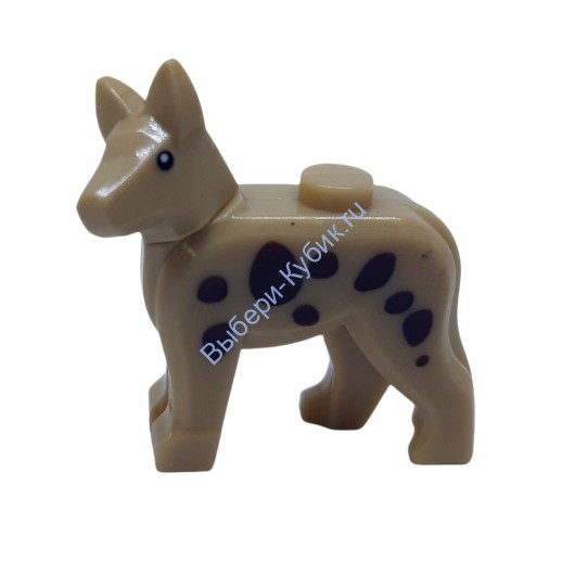 Деталь Аналог Совместимый С Лего Собака С Подвижной Шеей Цвет Песочный