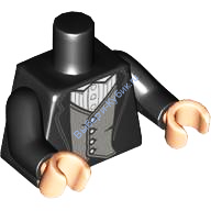 Деталь Лего Торс С Рисунком Цвет Черный