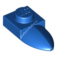 Деталь Лего Пластина 1 х 1 С Горизонтальным Зубом Цвет Синий